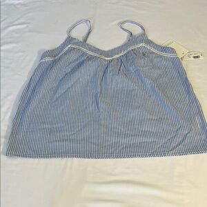 P.J. Salvage Blue and White Striped Camisole